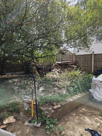 South facing garden in watford