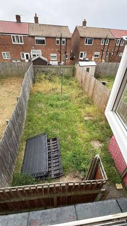 Garden that needs some love beside Whitley Bay