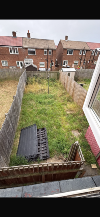 Garden that needs some love beside Whitley Bay